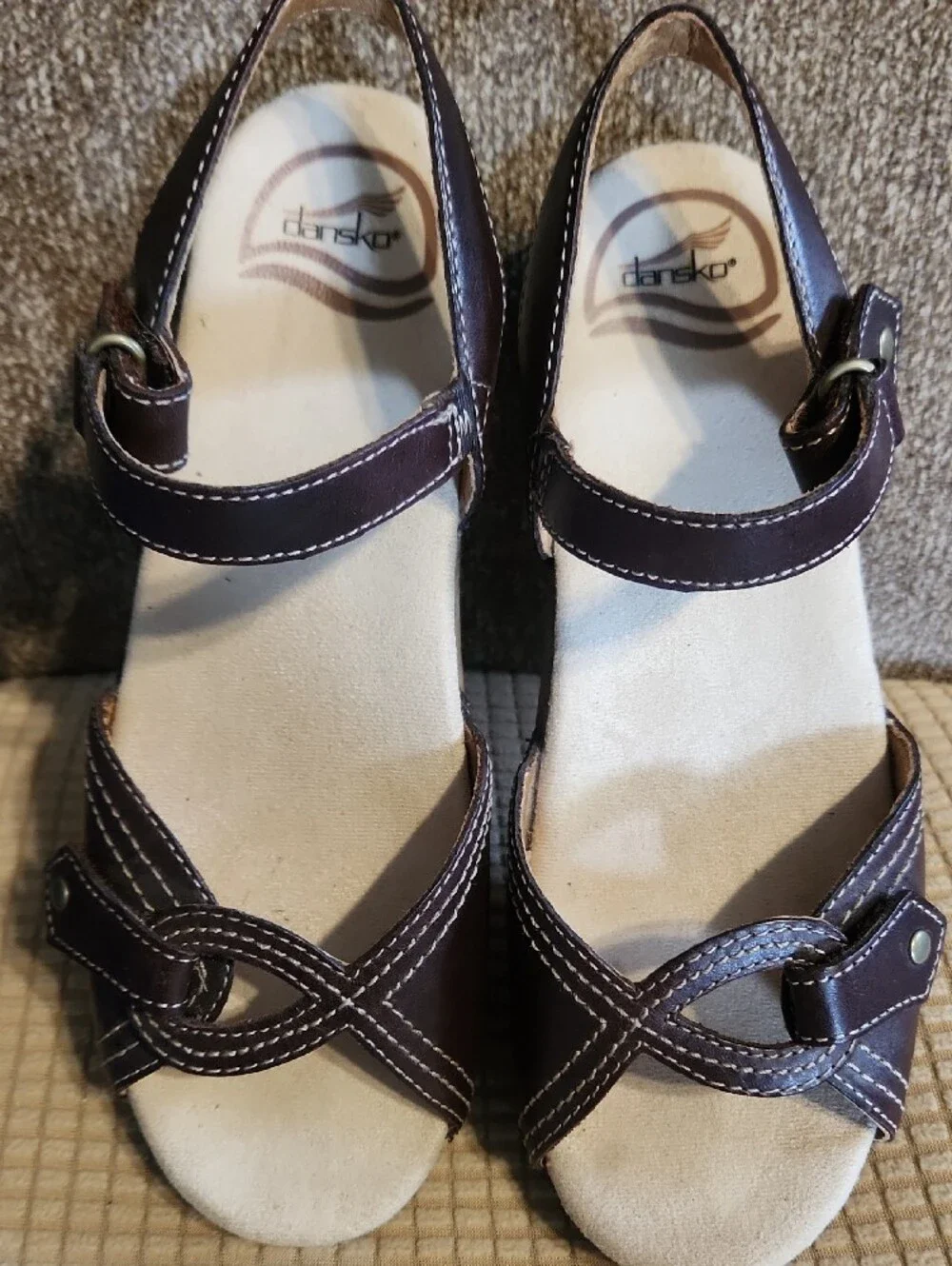 Comfort Leisure Women's DANSKO Brown Leather Slingback Sandals SIZE 37 - Picture 3 of 7